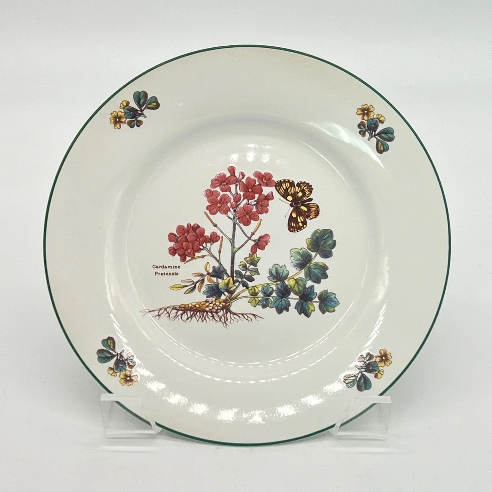 Royal Cuthbertson Florabunda Floral Salad Plates 4-Piece 8'' Discontinued